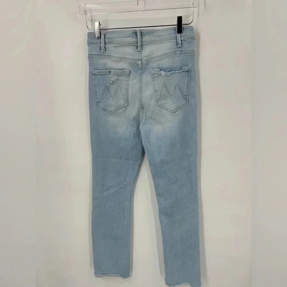 MOTHER THE HUSTLER HIGH WAIST ANKLE FRAY JEANS IN NOT SO CHILL PILL SIZE 27 B902 - Picture 3 of 8